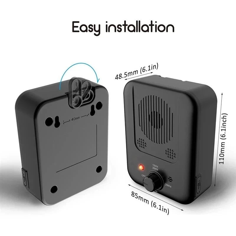 New Ultrasonic Automatic Dog Barking Stop Device Anti Barking Dog Training Tool Dog Driving Repeller Peaceful Pleasures Health and Wellness