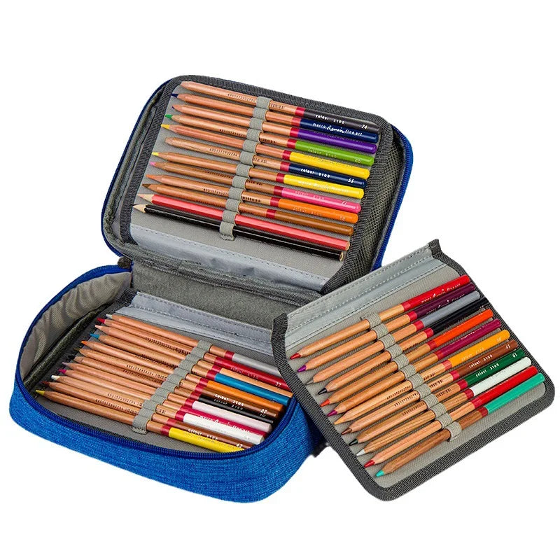 Pencil Case 72 Slots Multifunctional Large Capacity Pouch Zipper
