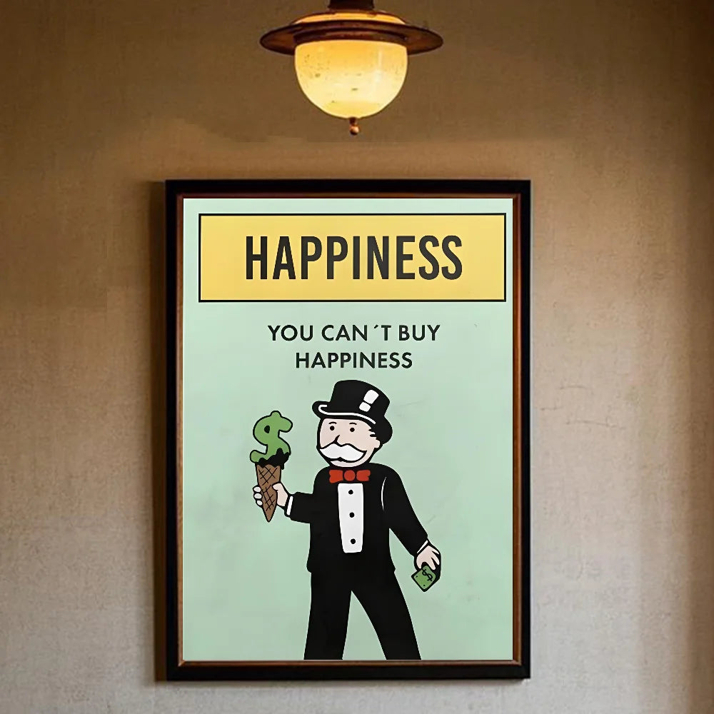 Monopoly Millionaire HD Wall Poster – Waterproof PVC Art Wall Art Poster Peaceful Pleasures Health and Wellness z11 15X20cmNoframe