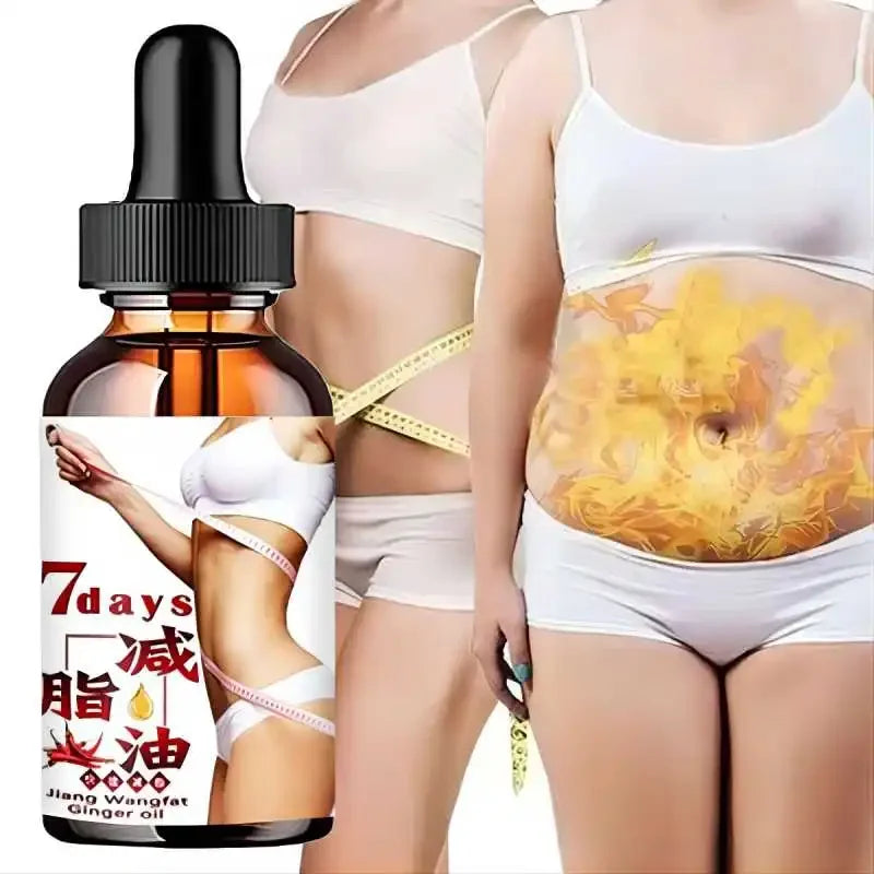 7-Day Weight Loss Oil Ginger Waist Abdominal Massage Essential Oil Tightens and Shapes to Make Your Body Look Healthier Peaceful Pleasures Health and Wellness