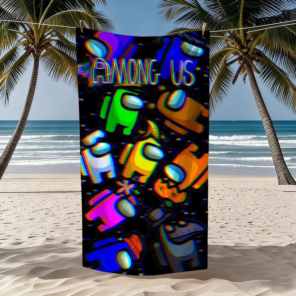 Among Us Quick-Dry Beach Towel | Pool, Travel & Camping