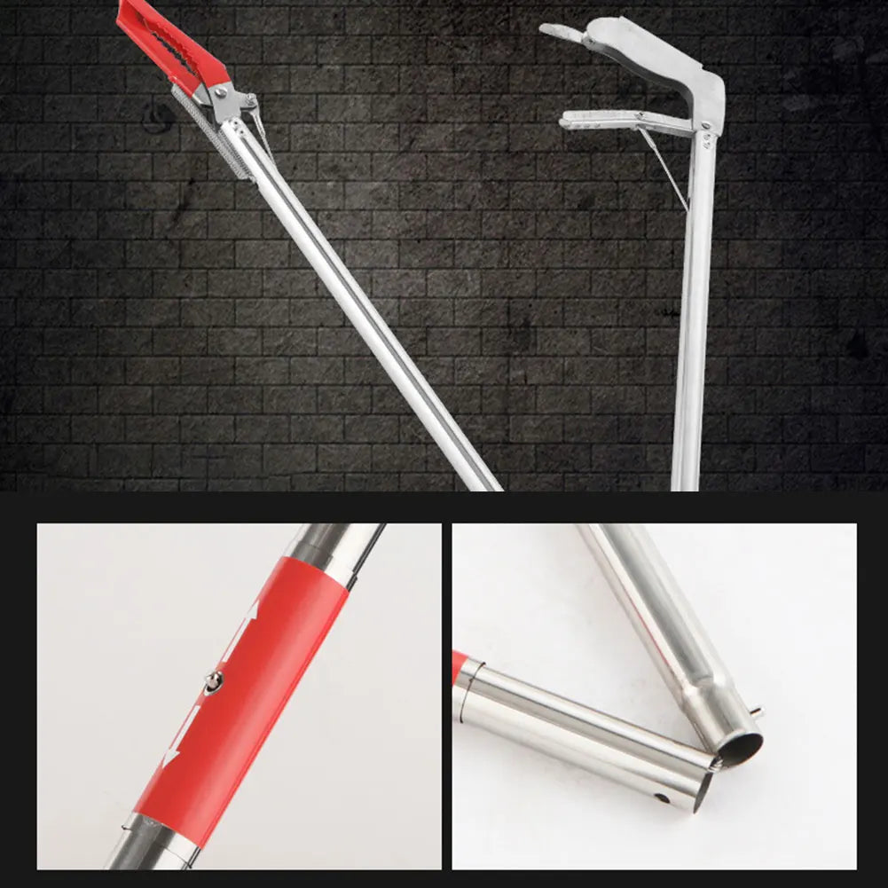 1.5m Foldable Snake Tongs – Stainless Steel Reptile Grabber