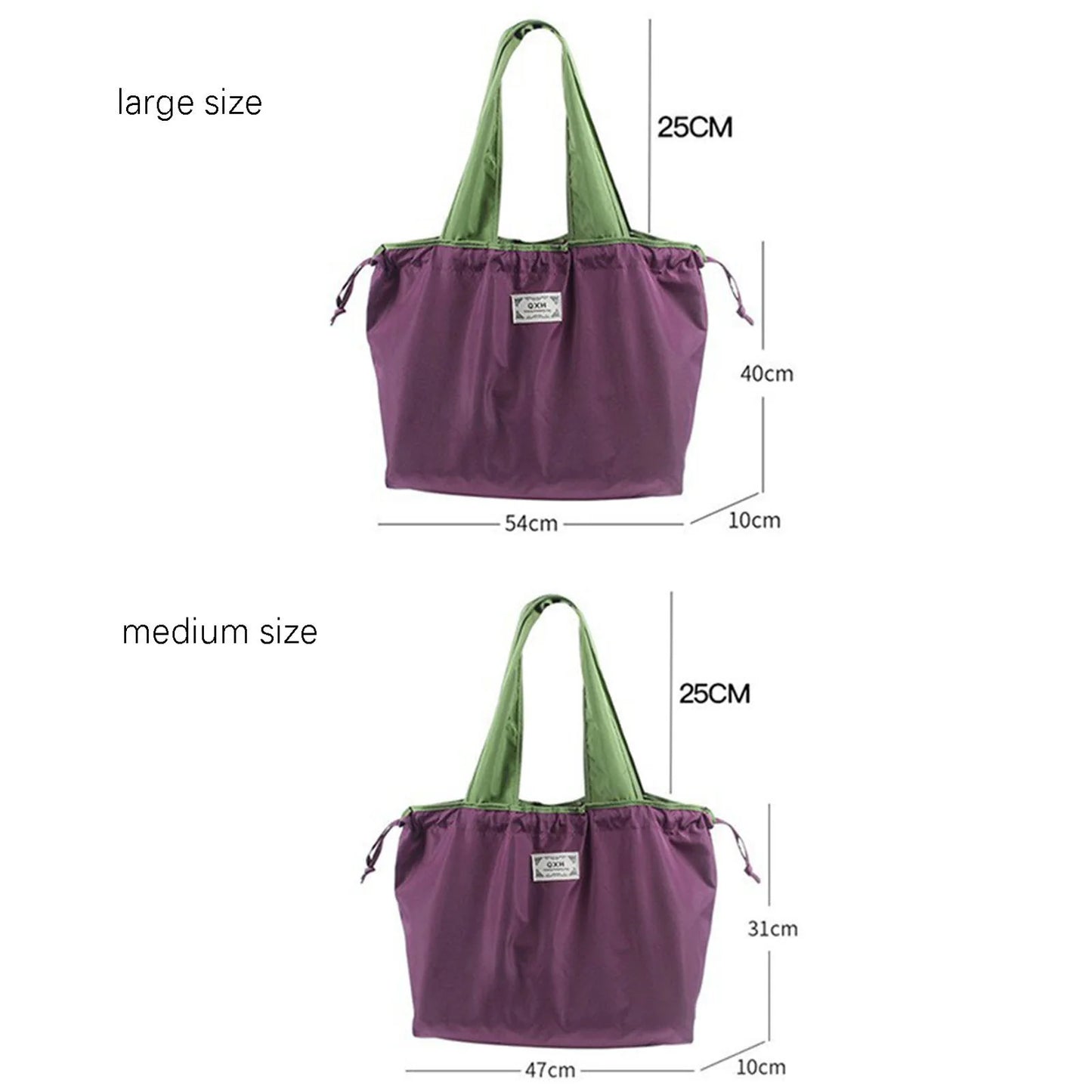 Portable Reusable Grocery Bags Eco-friendly Bags with Drawstring Closure for Trip or Shopping Fruit Holder Peaceful Pleasures Health and Wellness