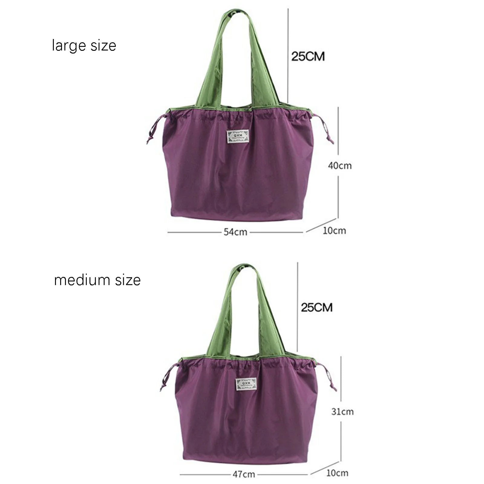 Portable Reusable Grocery Bags Eco-friendly Bags with Drawstring Closure for Trip or Shopping Fruit Holder Peaceful Pleasures Health and Wellness