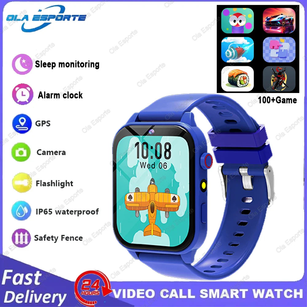 Kids Smart Watch 1.83" HD | 18 Games, Camera & Sleep Monitor