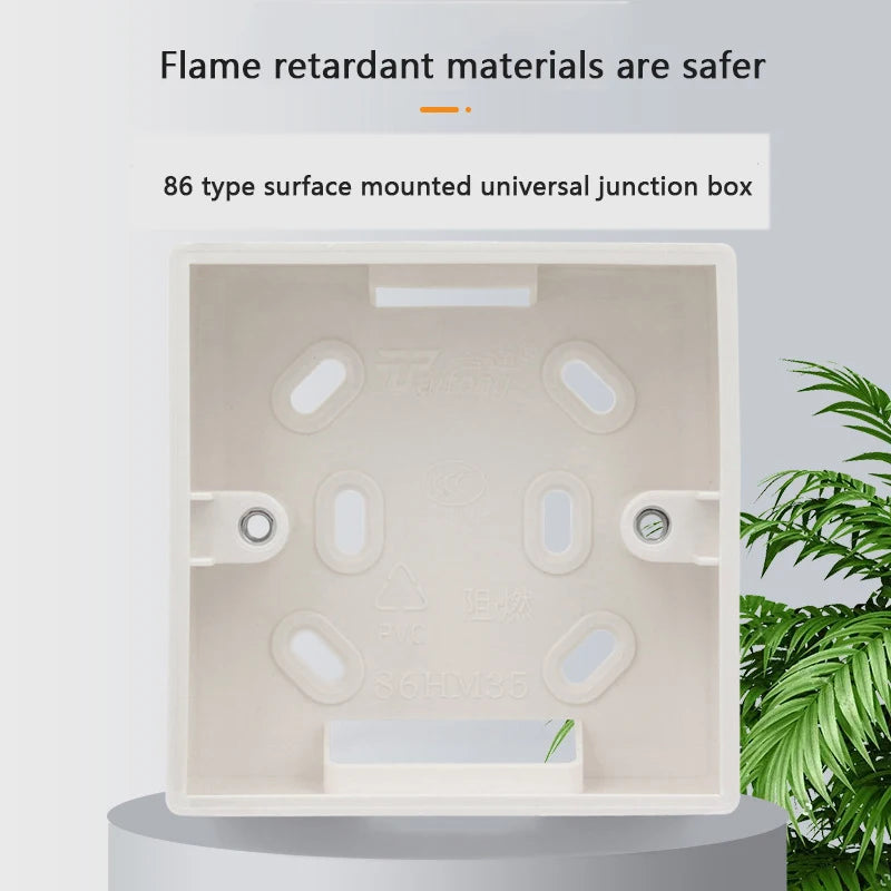 High Quality External Mounting Box For 86mm*86mm*34mm Standard Switches And Sockets Apply For Any Position Of Wall Surface Peaceful Pleasures Health and Wellness