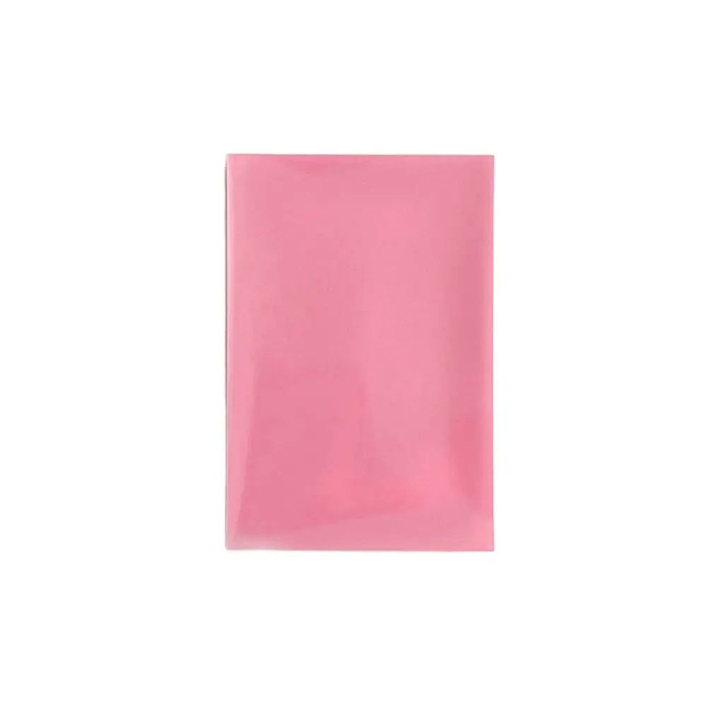 10pcs/set Card Bag Macaron Color Idol Photo Protective Cover DIY Pure Color Photo Cards Bag Two-layer Photo Card Film Idol Photo Peaceful Pleasures Health and Wellness Pink