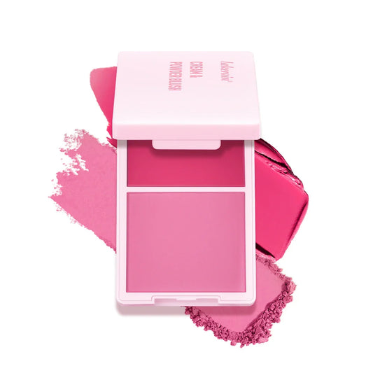 Lakerain Cream & Powder Blush Duo – 5 Shades, Matte Finish Cream Powder Blush Oasis Select 4