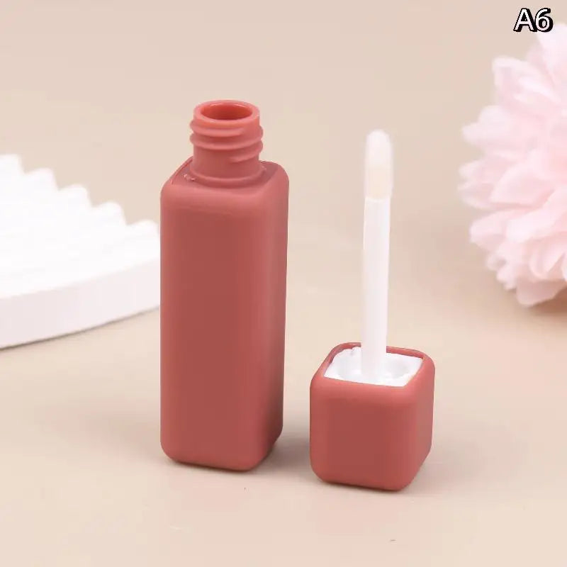 5ml Square Refillable Lip Gloss Tube with Brush Wand | DIY