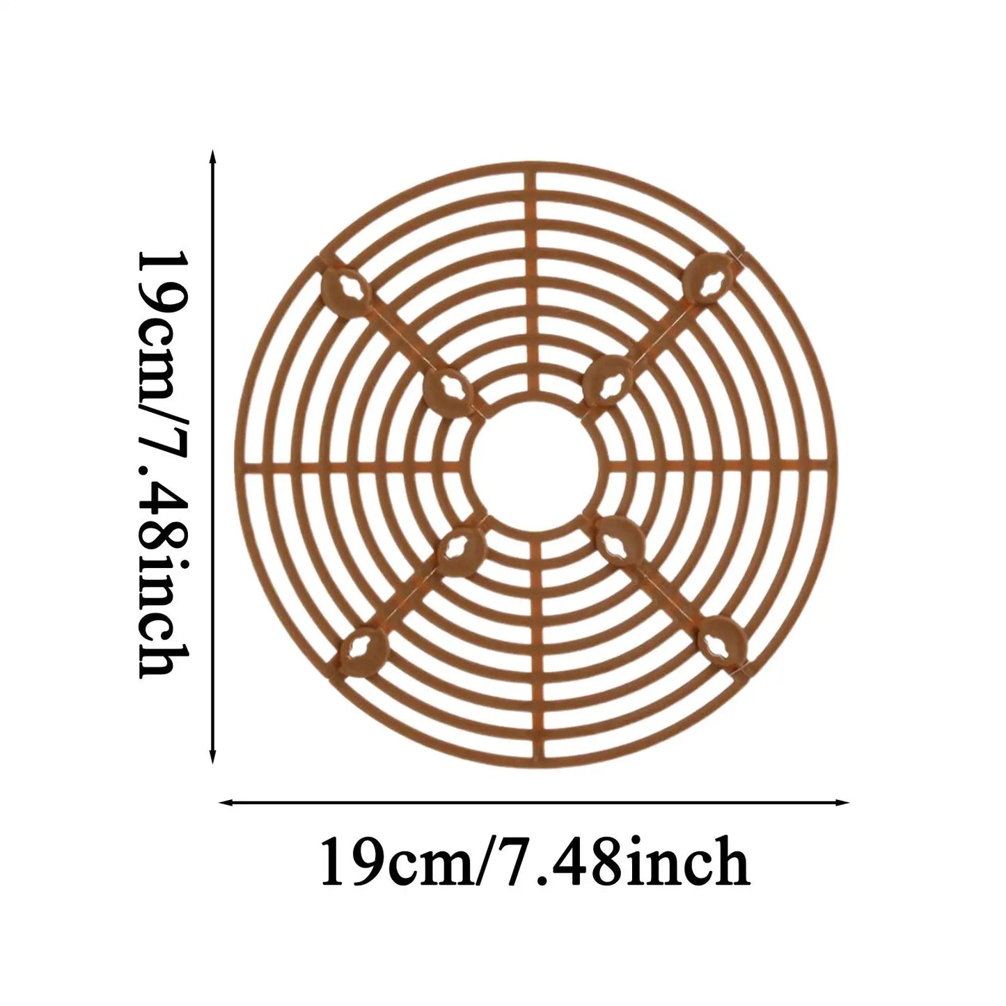 5-Piece Cuttable Round Plant Soil Cover Grid | Planter Guard