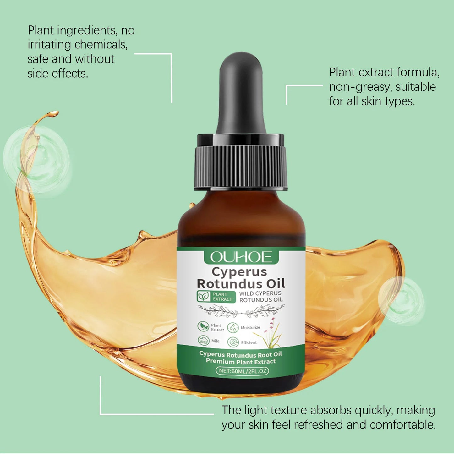 Cyperus Rotundus Hair Removal Inhibitor Cream | After Shave Hair Removal Inhibitor Peaceful Pleasures Health and Wellness