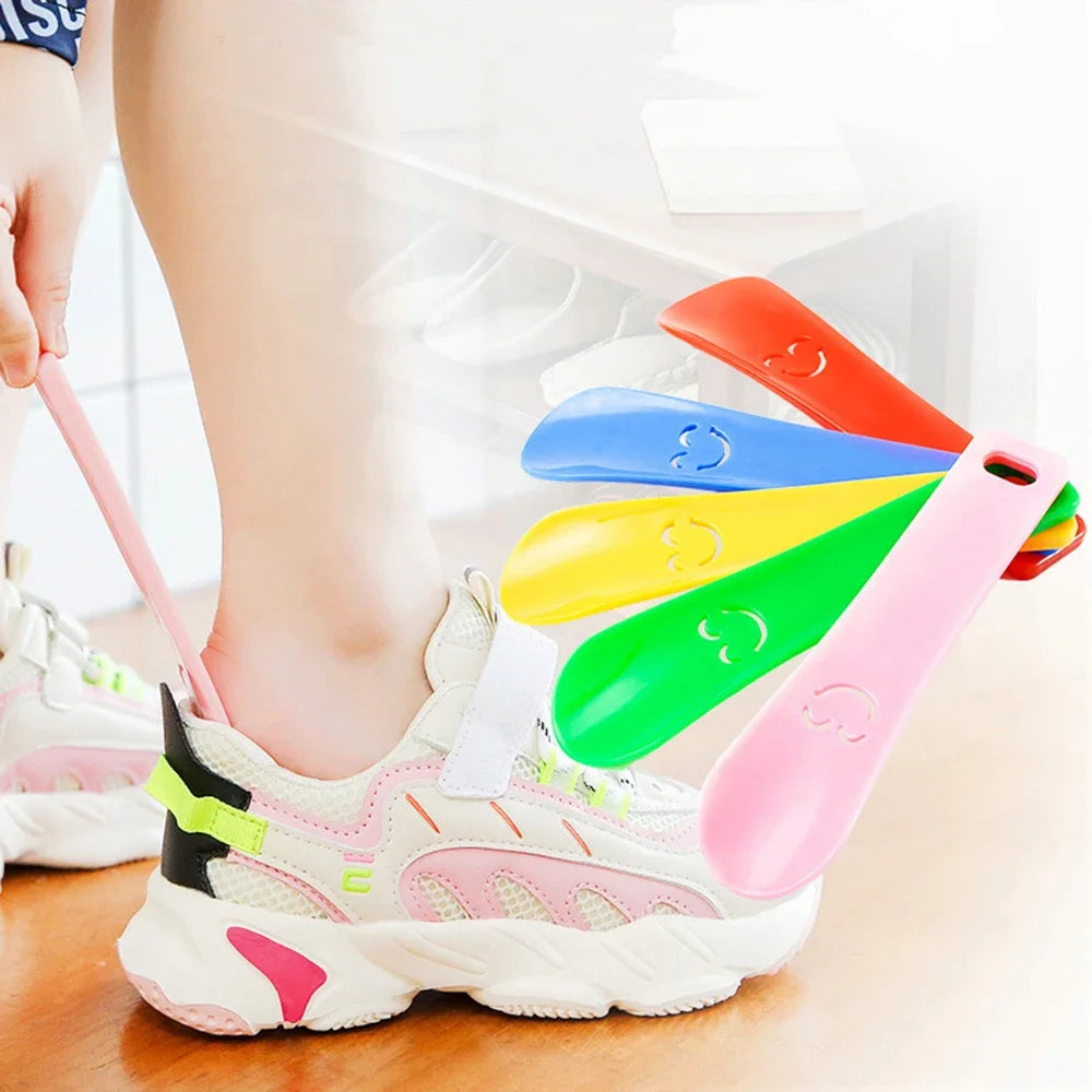 7-Pack Plastic Shoe Horns Set | 15cm Travel Shoe Lifters