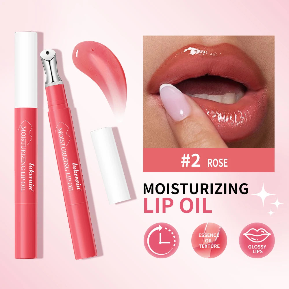 Lakerain Plumping Lip Gloss Hydrating Moisturizing Long Lasting Lip Oil Transparent Lip Tint Daily Lip Care Makeup Cosmetics Peaceful Pleasures Health and Wellness