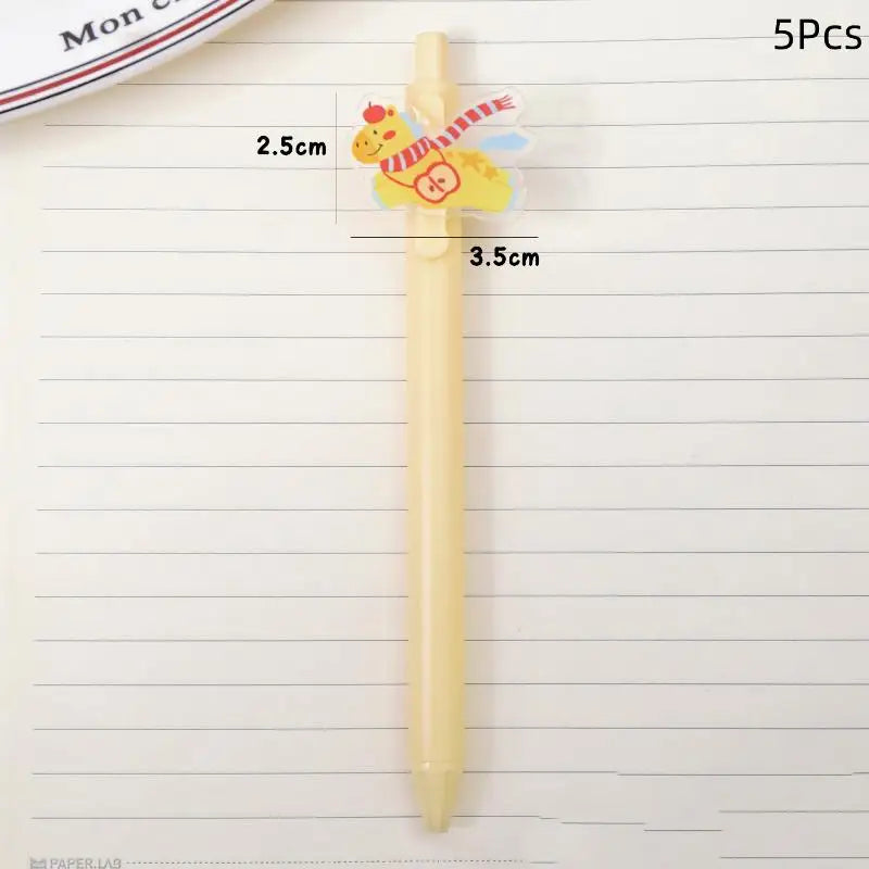 Cute Pony Gel Pens 5/6 Pack – Quick-Dry Decorative Writing Pens