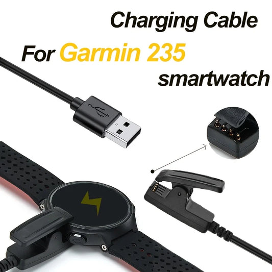 Garmin Forerunner USB Charging Cable 100CM Clip Cradle Peaceful Pleasures Health and Wellness