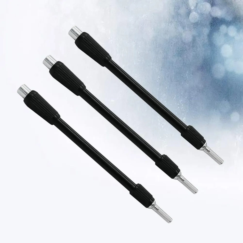 3Pcs 129Mm Drill Bit Extension Shaft Flexible Plastic Shaft for Hard-to-Reach Screws Compatible with Manual Wrench Power Tools Peaceful Pleasures Health and Wellness