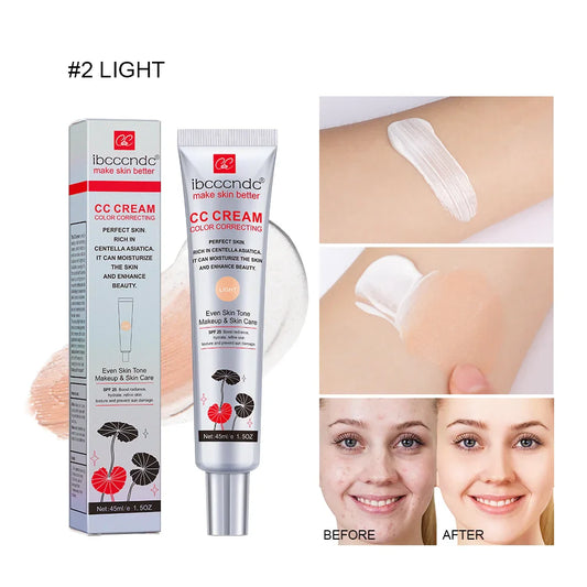 CC Cream Centella Asiatica Color Correcting Foundation 45ml CC Cream Foundation Oasis Select light