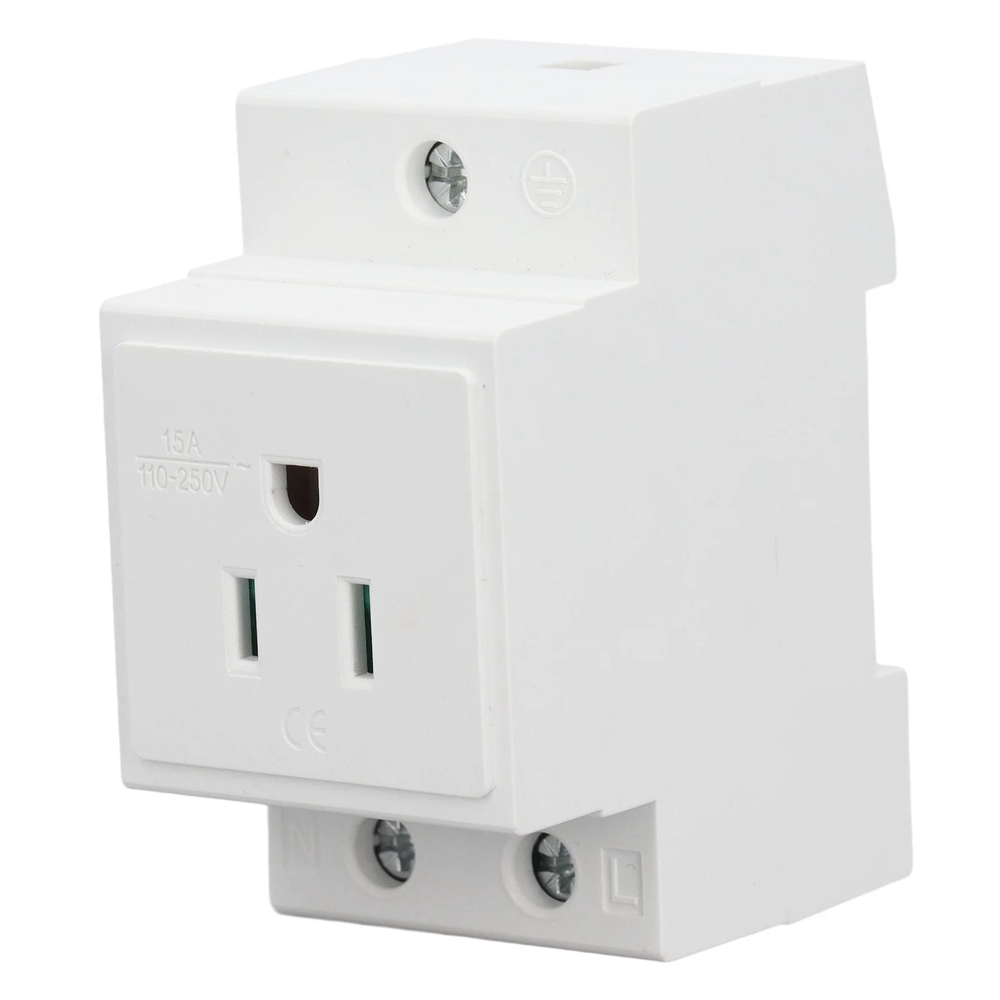 DIN Rail Socket Built in Protective Contact Contact Outlet for Distribution Panel DIN Rail Socket AC Socket Peaceful Pleasures Health and Wellness