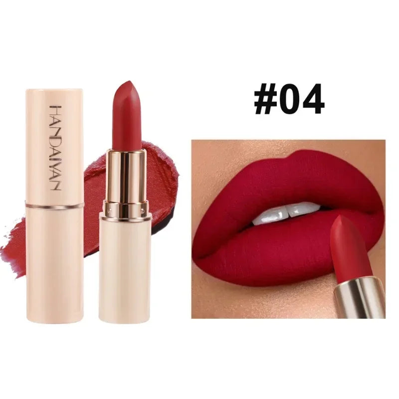 Handaiyan Velvet Matte Lipstick – 8 Shades, Waterproof