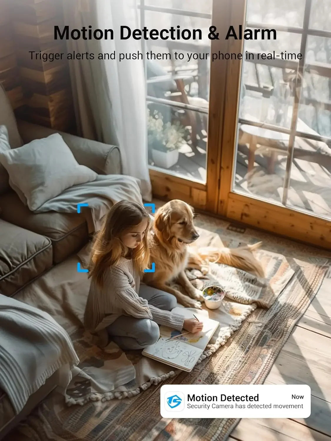 5G/2.4G WiFi Security Camera with Color Night Vision, 1080P HD, Motion Detection & 2-Way Audio for Home Monitoring Peaceful Pleasures Health and Wellness