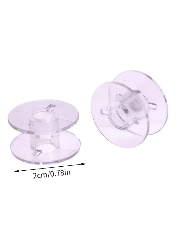 25pcs Home Sewing Machine Bottom Thread Bobbin Set Sewing Accessories Clear Plastic Spools with Storage Box for Brother Janome S Peaceful Pleasures Health and Wellness