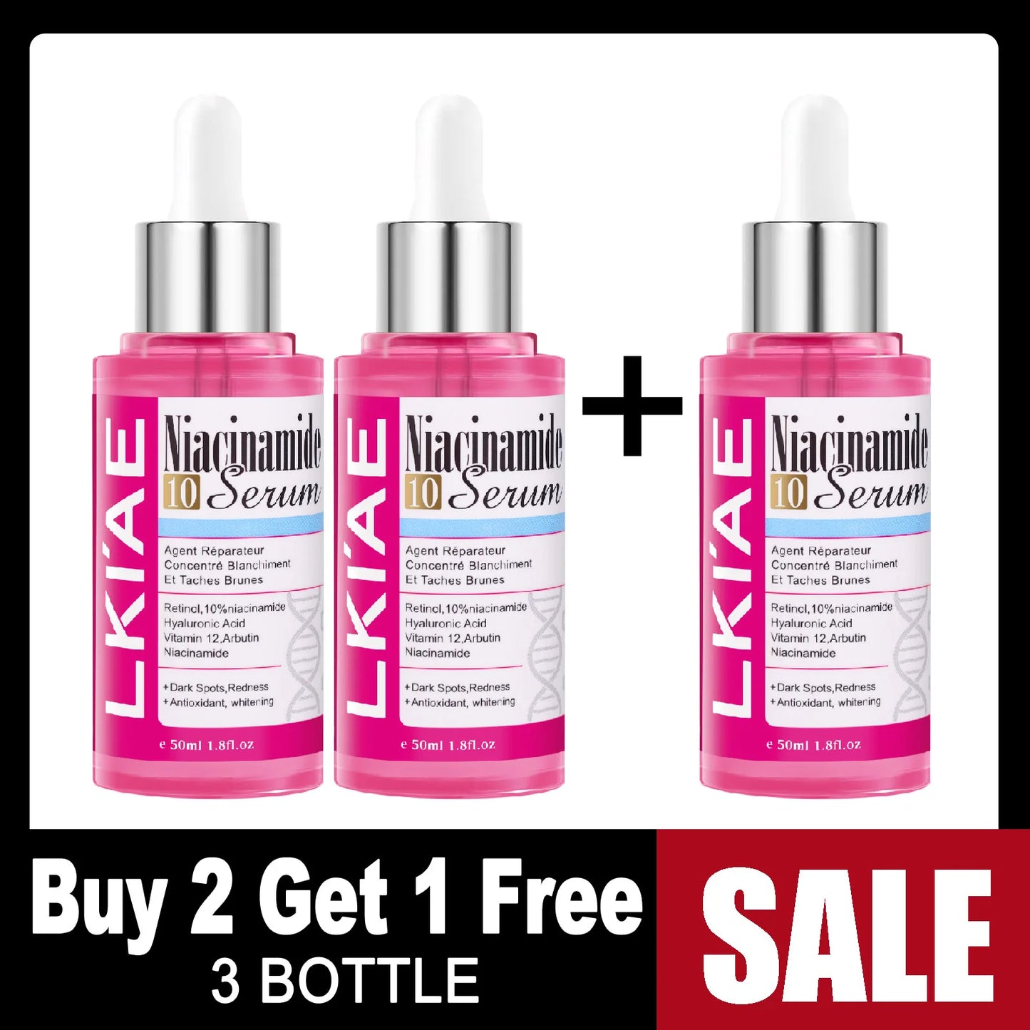 AILKE Niacinamide Whitening Serum | Hyaluronic Acid Face & Body