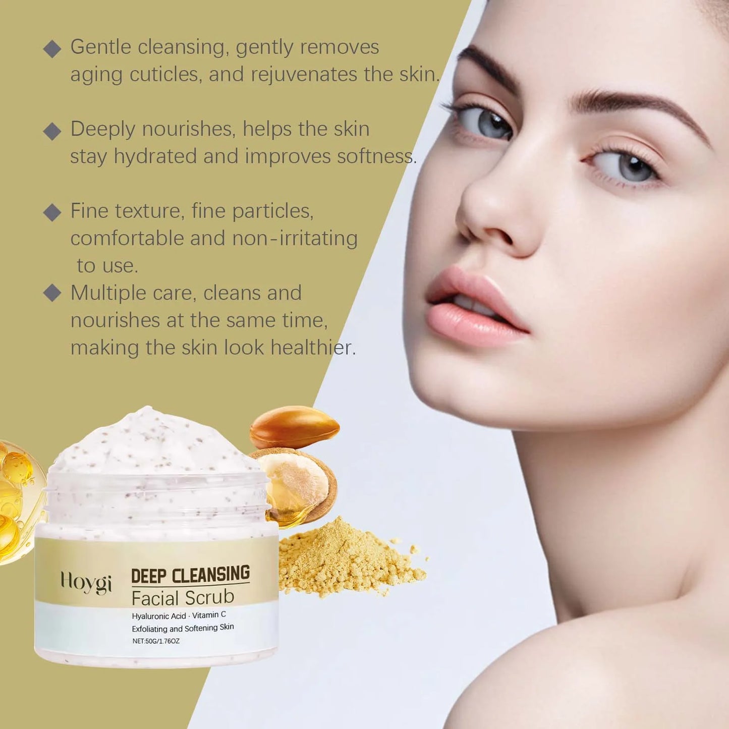 Deep Cleansing Facial Scrub – Pore Refining & Oil Control