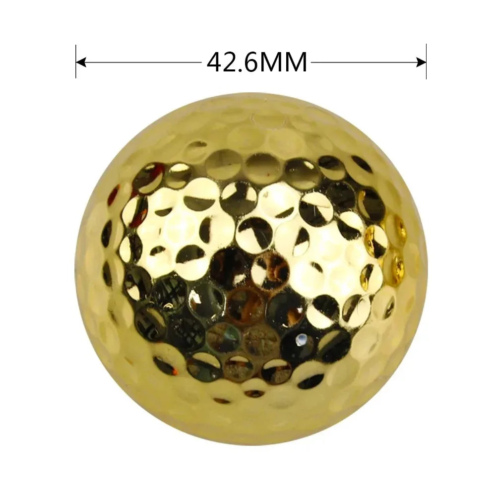 Luxury Gold Plated Golf Balls – Novelty Gift for Golfers