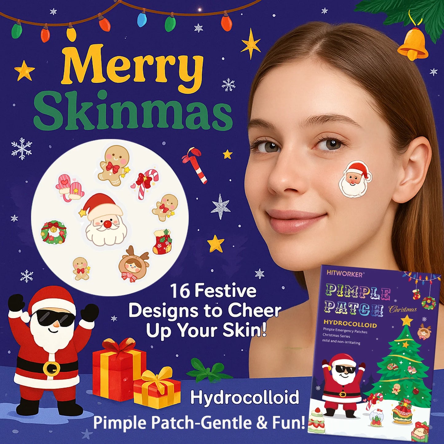 Hydrocolloid Acne Patches – Invisible, Waterproof, All Skin Types