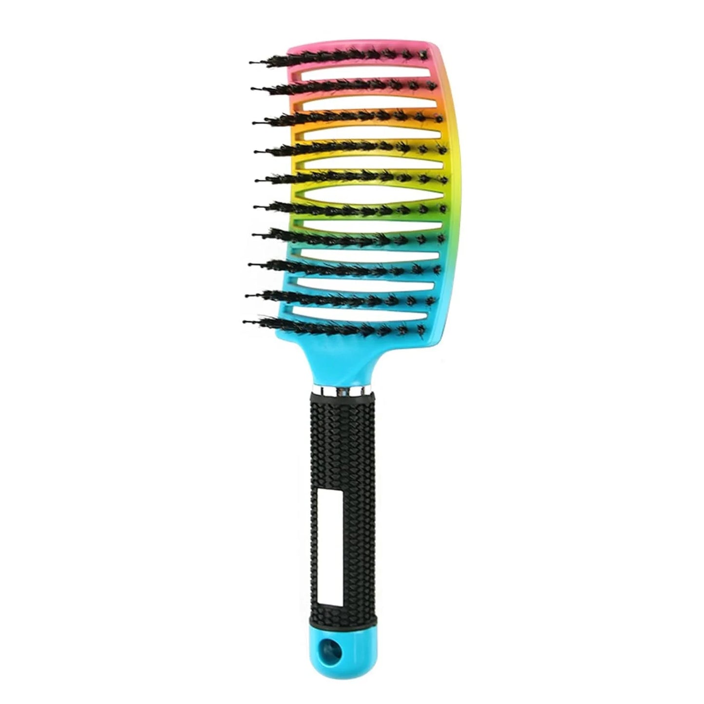 Salon Hairdressing Nylon Bristle Massage Comb for Women Wet Curly Hair Styling Tool, Suitable for Wet Hair Styling and Daily Use Peaceful Pleasures Health and Wellness colorful