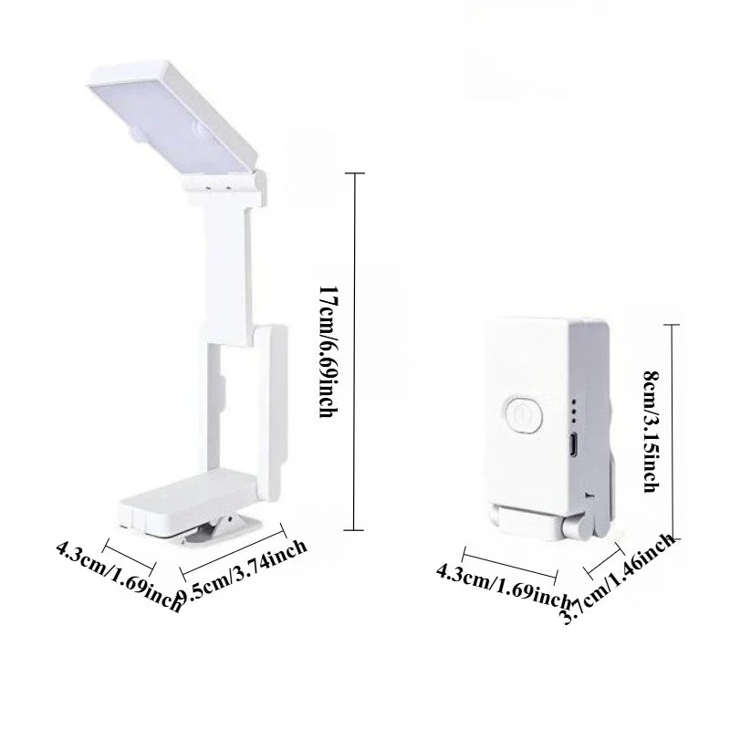 Rechargeable Clip-On Reading Light – Portable & Eye-Friendly