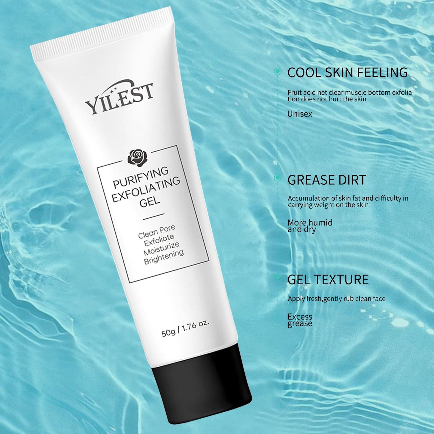 Purifying Exfoliating Gel 50g | Face & Body Scrub, All Skin Types