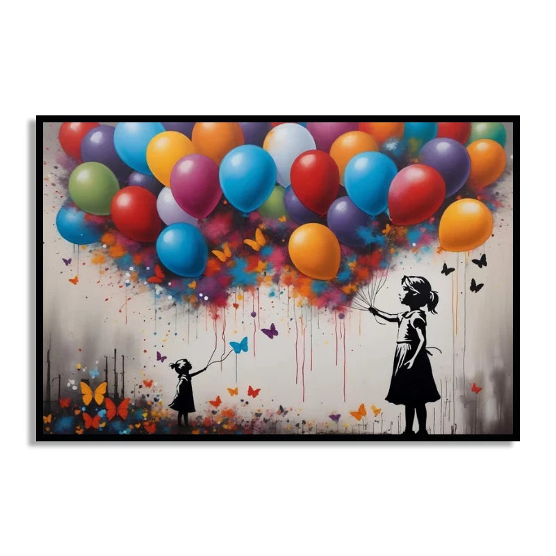 Banksy Graffiti Canvas Wall Art Print | Unframed Home Decor