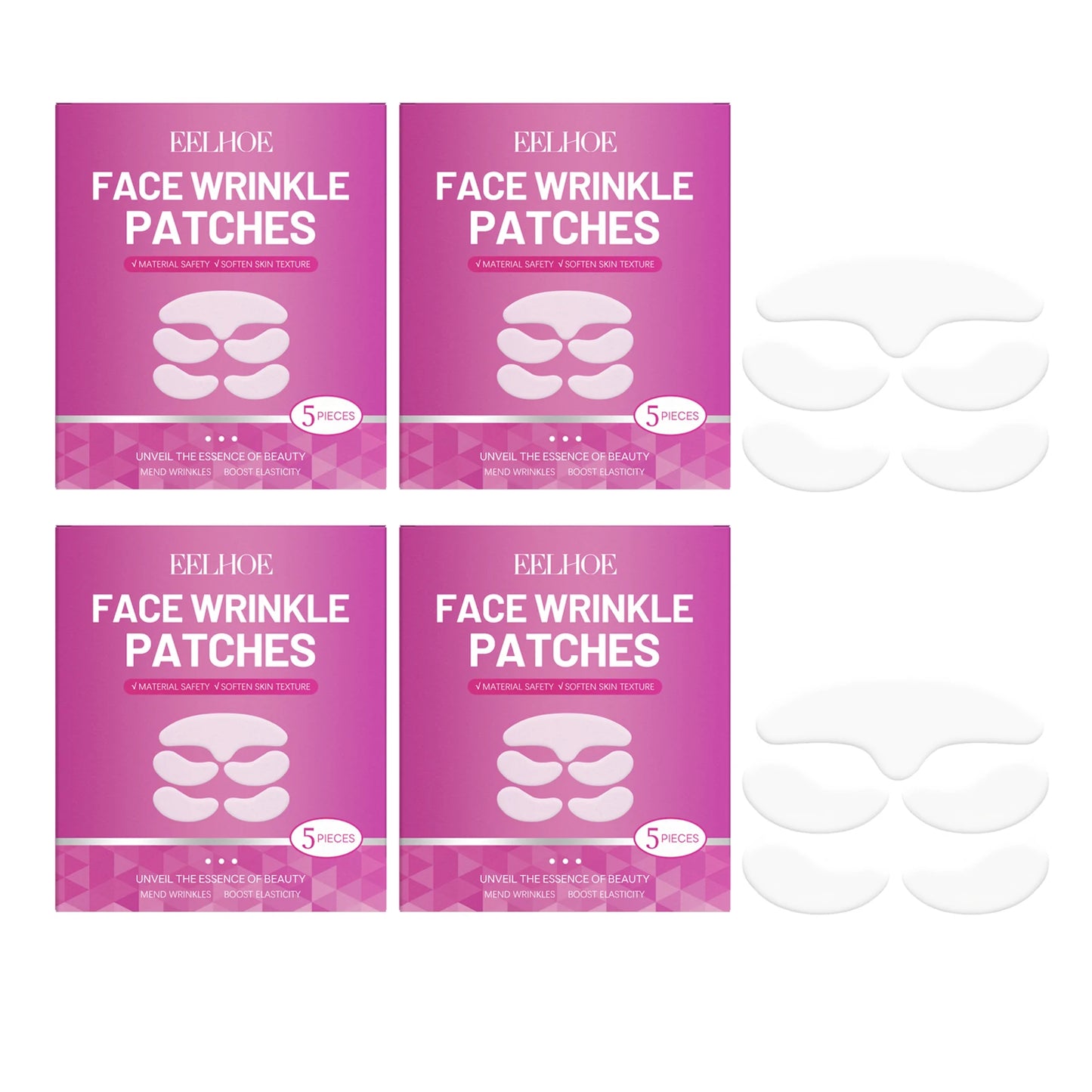 EELHOE Anti-Wrinkle Face Patches – Lifting & Firming 5pc Anti-Wrinkle Face Patch Peaceful Pleasures Health and Wellness 20pcs Boxed
