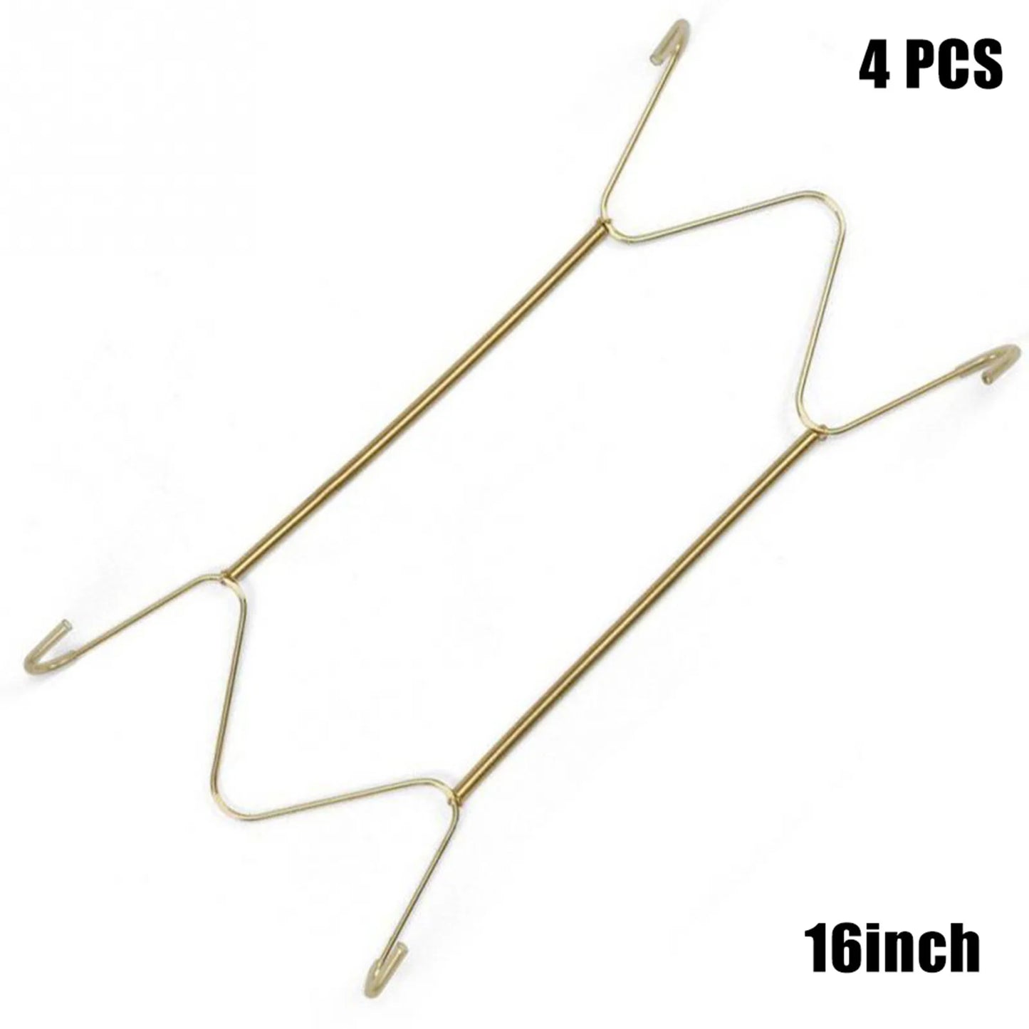 4 Pcs Stainless Steel Plate Hangers Invisible Plate Hangers Holder Wall Hooks Home Decor For Hotel Home Restaurant Peaceful Pleasures Health and Wellness 16inch