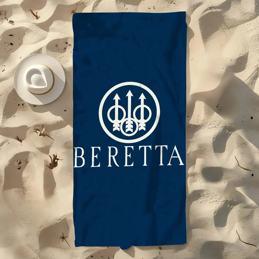 Beretta Gun Print Quick-Dry Beach Towel | Sports & Travel Quick-Dry Beach Towel Peaceful Pleasures Health and Wellness