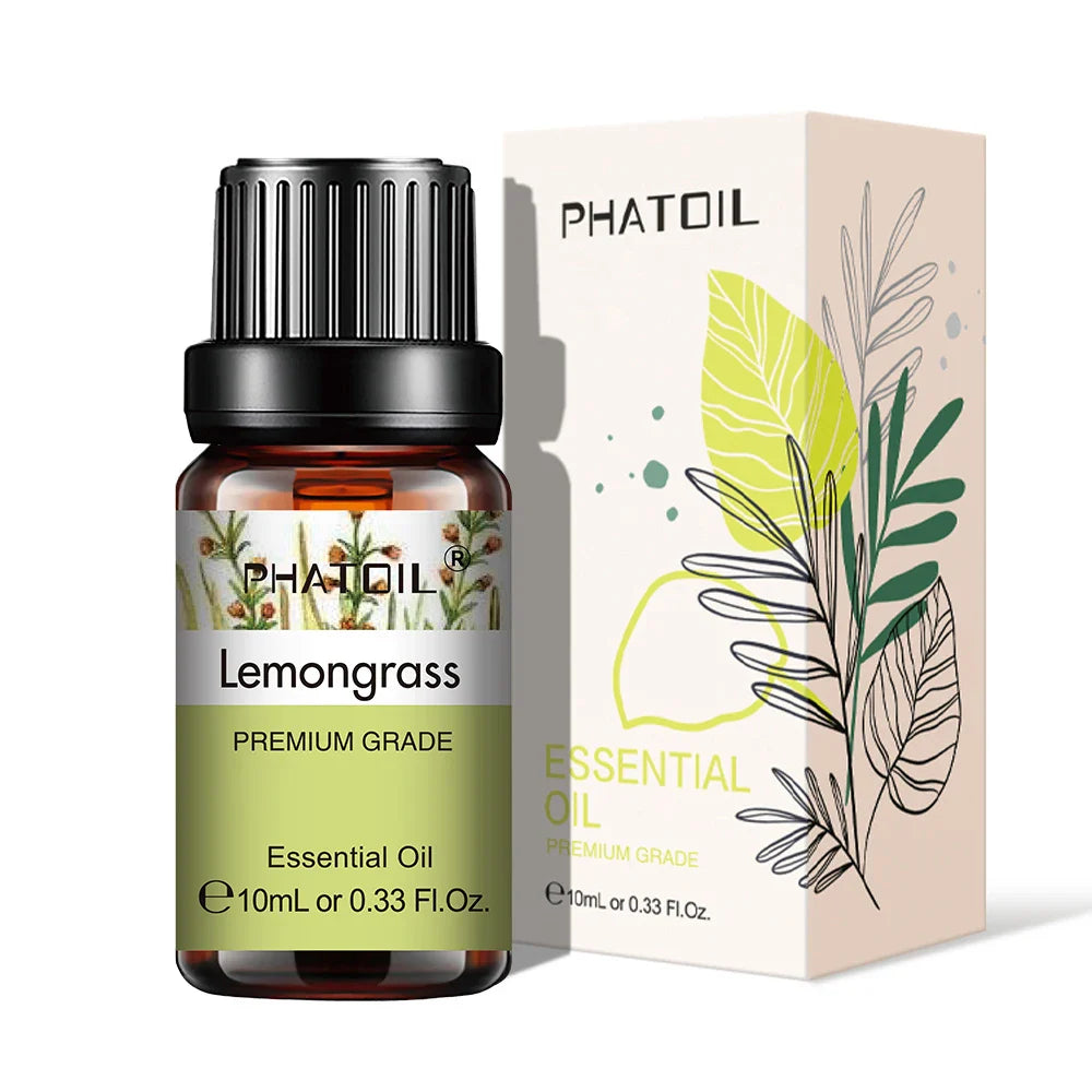 PHATOIL 10ml Pure Natural Essential Oils for Diffuser & Aromatherapy