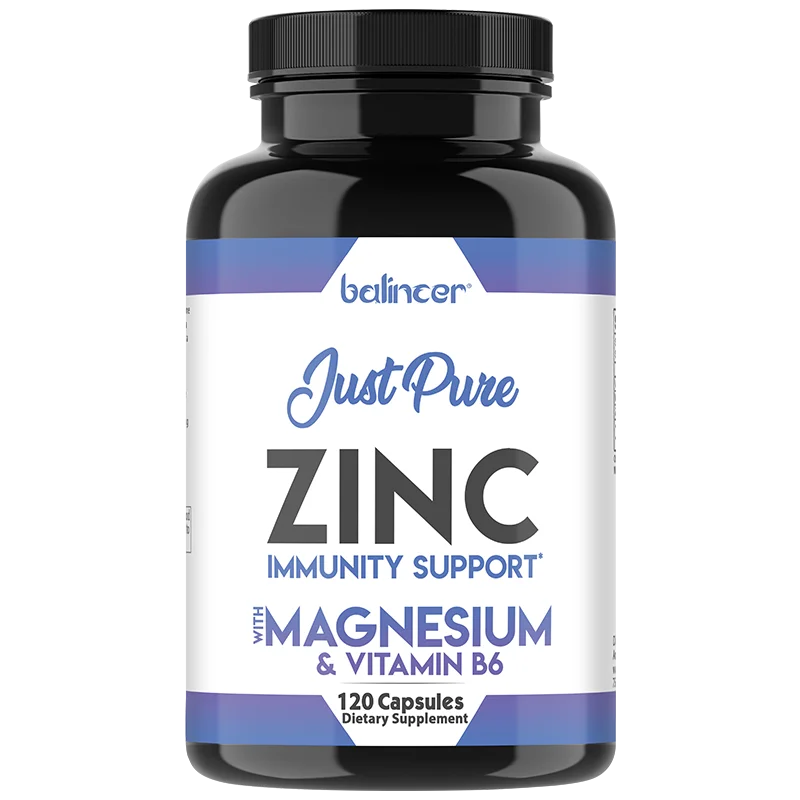 Zinc Capsules for Healthy Skin, Taste & Vision, Immune System & Antioxidant Support, Supports Cell Growth - Non GMO, Vegan Peaceful Pleasures Health and Wellness