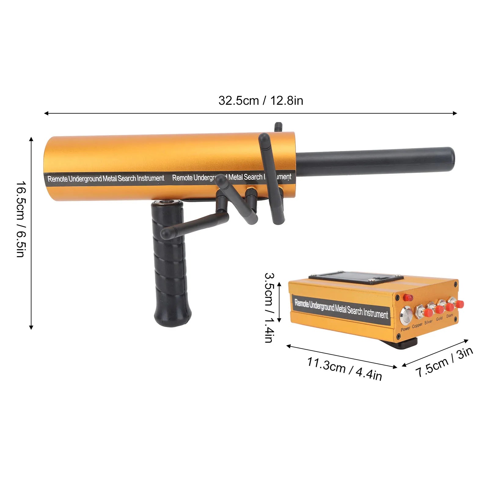 Metal Detector AKS Metal Detector Metal Pinpointer 30m Depth 1200m Range 6 Antenna Accurate Finding Gold Detector Gold Locator Peaceful Pleasures Health and Wellness