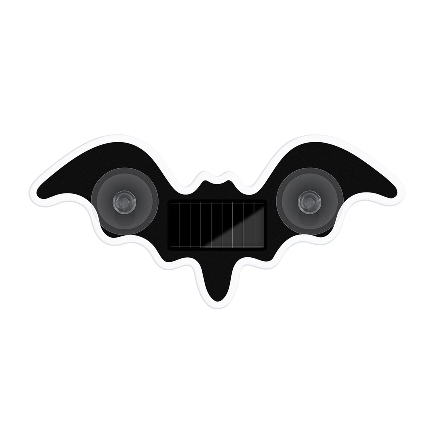 Solar LED Car Window Light USB Rechargeable LED Wireless Bat Light Bat Shaped LED Ambient Light for Car Truck RV Front Window Peaceful Pleasures Health and Wellness