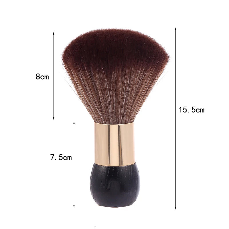 Salon Soft Hair Brush Sweeping Haircut Neck Face Brush Cleaning Broken Hairbrush Beard Brush Professional Styling Tools Supplies Peaceful Pleasures Health and Wellness black