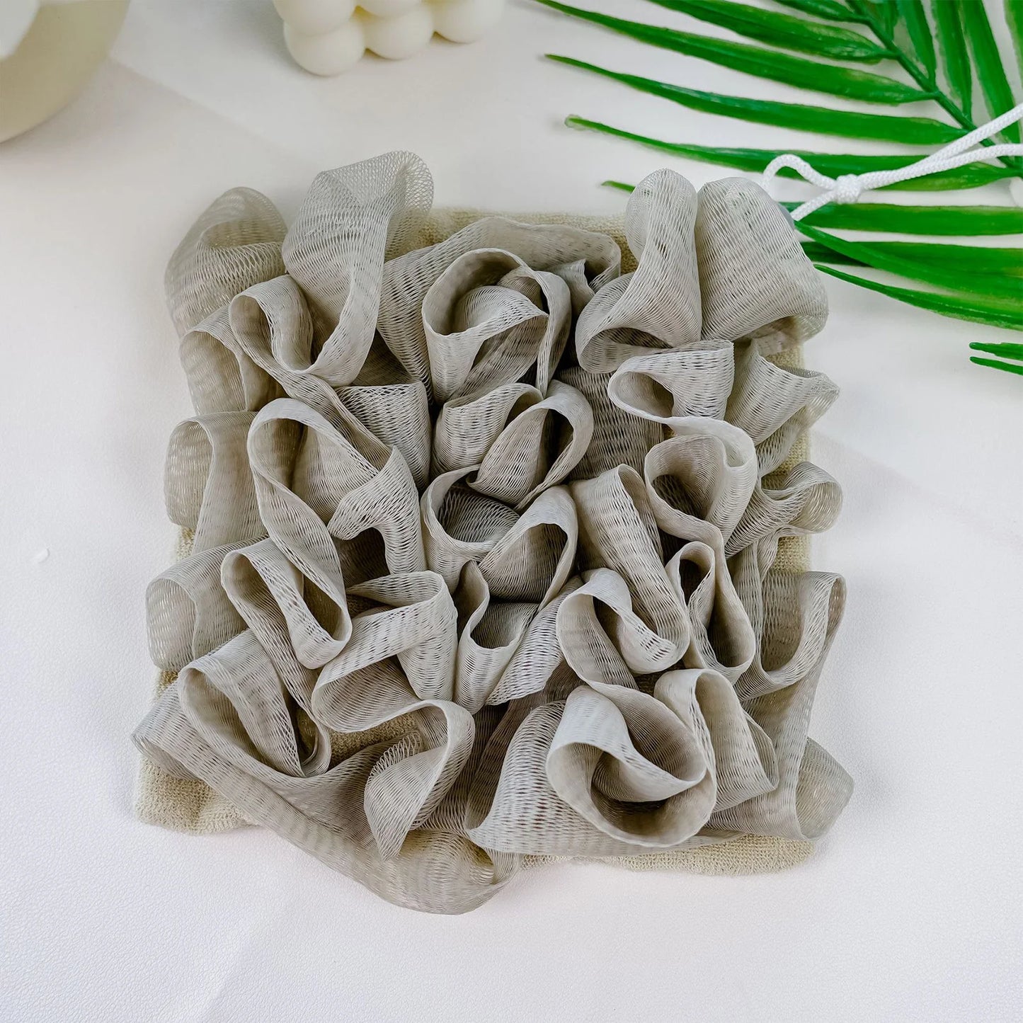 Cleaning Sponge Shower Loofahs Mesh Pouf Shower Ball Body Scrubber for Exfoliating Luffa Back Scrubbe Peaceful Pleasures Health and Wellness