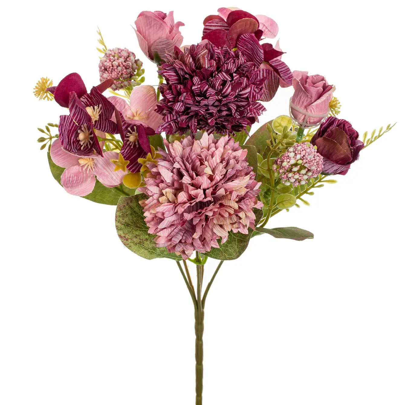Artificial Silk Rose & Chrysanthemum Bouquet – Wedding Home Décor