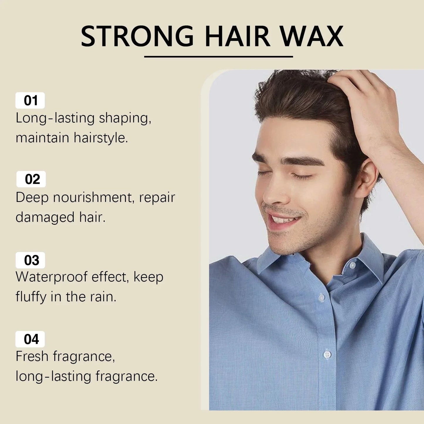 East Moon Strong Hair Wax – Edge Control & Long-Lasting Hold
