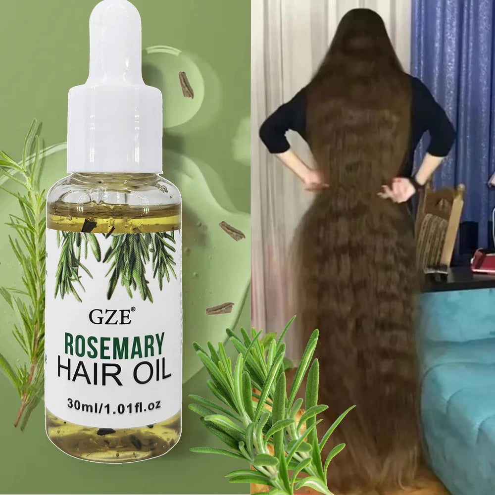 GZE Rosemary Oil for Hair Growth & Scalp Care – 30ml Hair Growth Oil Peaceful Pleasures Health and Wellness