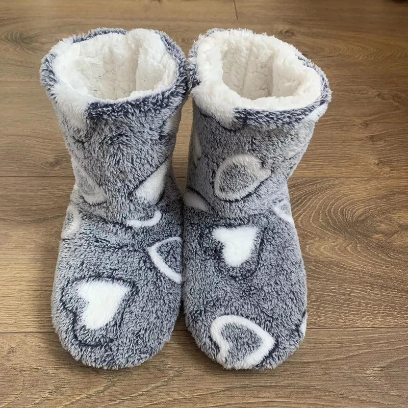 Women's Winter Fur Slippers | Non-Slip Thickened Indoor Socks