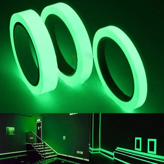 Glow Double Sided Tape Waterproof Adhesive Fluorescent Extras Strong Double-sided Adhesive Tape Fluorescence Dark Stairs Warn Peaceful Pleasures Health and Wellness