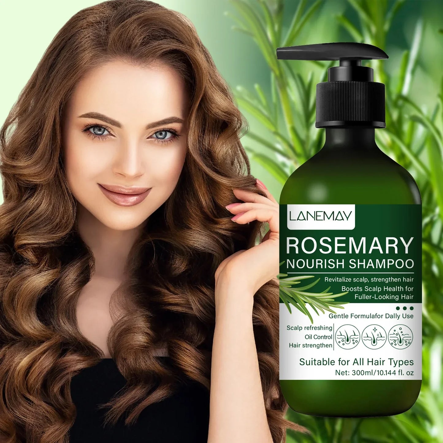 Rosemary Nourish Shampoo – Volume, Oil Control & Repair
