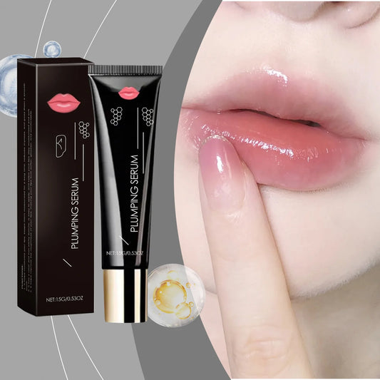 15g Plumping Lip Serum Volumising Increase Lip Elasticity Gloss Reduce Fine Lines Moisturizing Nourishing Sexy Lip Care Product Peaceful Pleasures Health and Wellness