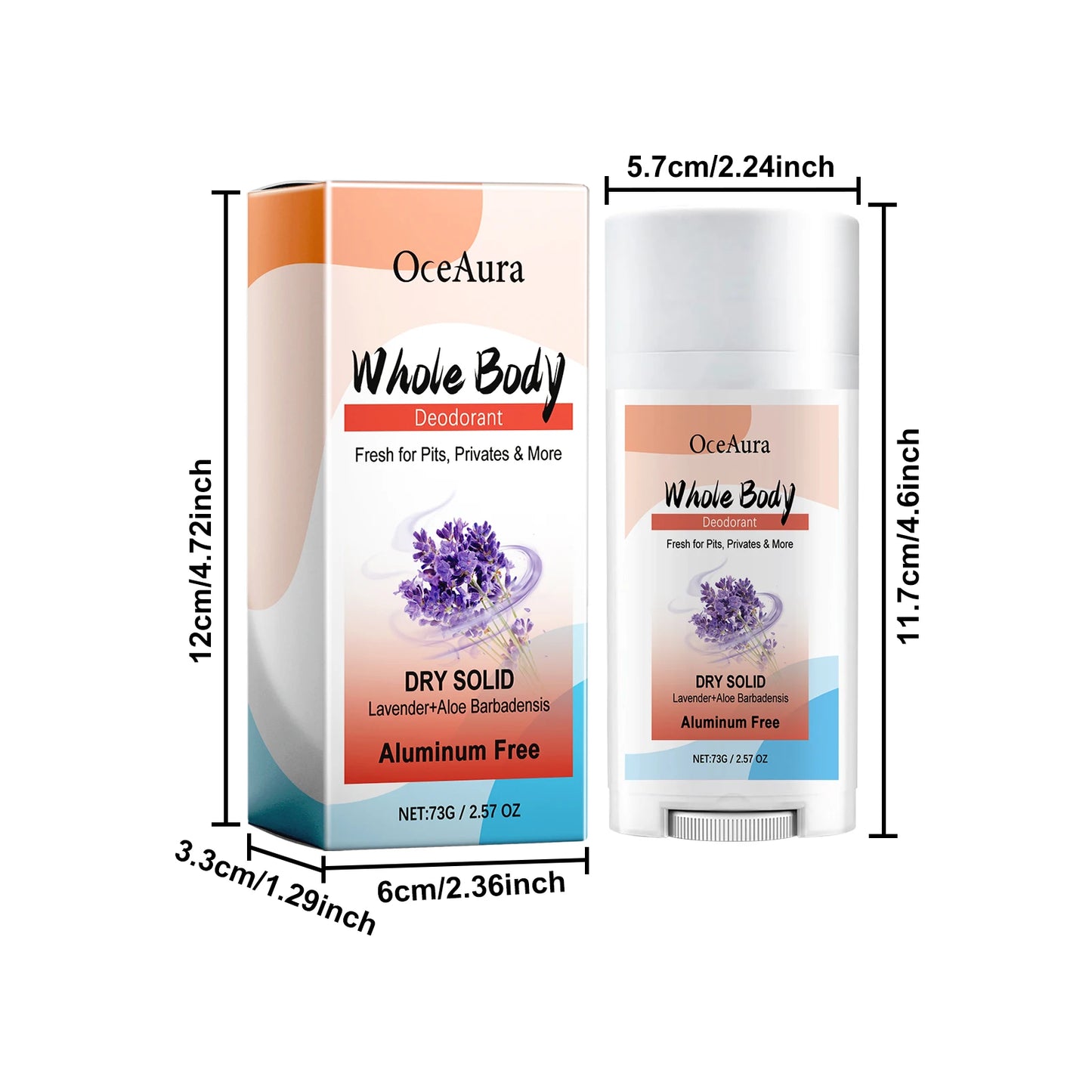 Floral Body Deodorant Stick 73g – Alcohol-Free & Moisturizing